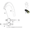 Image de Mavic Rayons Gauches Comete Pro Carbon Disc 12 Unités 294 mm