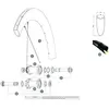 Image de Mavic Rayons Gauches Cosmic Pro Carbon Sl C Disc 12 Unités 253 mm