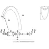 Image de Mavic Rayons Gauches Cosmic Pro Carbon Sl T Disc 12 Unités 278 mm