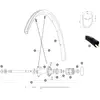 Image de Mavic Rayons Arrière Droits Aksium Elite Ust/ksyrium Ust 10 Unités 297 mm