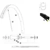 Image de Mavic Rayons Avant Gauches Ksyrium Pro Carbon Sl Ust 285/291 mm