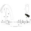 Image de Mavic Rayons Comete Pro Carbon Sl Ust Front 2 Units/rear Left 2 Unités 247/261 mm