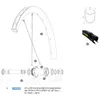 Image de Mavic Rayons Gauches Ksyrium Pro Carbon Sl Ust Disc 2 Unités 283 mm
