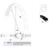 Image de Mavic Rayons Gauches Ksyrium Pro Carbon Sl Ust Disc 12 Unités 283 mm