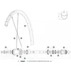 Image de Mavic Rayons Arrière Droits Aksium Elite Ust Disc 650b 12 Unités 273 mm