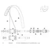 Image de Mavic Rayons Arrière Droits E-crossmax/e-xa 27.5 14 Unités 280 mm