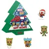 Image de Funko, Porte-clés, Pocket Pop! Marvel - Tree Holiday Box 4-Pack, Vert, Multicolore