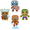 Image de Figurine Funko Pop! - Marvel Holiday - Gingerbread 4pk