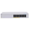 Image de Cisco Business 110 Series 110-16PP - Commutateur - non géré - 8 x 10/100/1000 (PoE) + 8 x 10/100/1000 - Montable sur rack, de bureau, fixation murale - PoE (64 W)