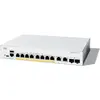 Image de Cisco Catalyst 1300 8p GE PoEExt PS 2x1G Combo (10 ports), Switch réseau, Gris