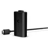 Image de Microsoft Xbox Play & Charge Kit (USB-C) (Xbox One S, Xbox One X, Xbox Series S, Xbox Series X), Manette : accessoires, Vert, Noir