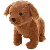 Image de Peluche Chien en peluche réaliste 25 cm - Marron