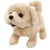 Image de Peluche Chien électronique peut aboyer et marcher 17 cm - Beige