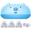 Image de Mini imprimante thermique Bluetooth portable de 57 mm avec 11 rouleaux de papier d'impression - Bleu