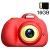 Image de Appareil photo pour enfants de 8MP avec carte mémoire de 16 Go - Rouge