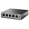 Image de TL-SG1005P Switch de bureau 5 ports Gigabit avec 4 ports PoEParfait pour les projets de video surveillance et telephonie IPElargit le reseau domestique et de bureauOptimisation des flux de communication