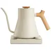 Image de Fellow Bouilloire - Stagg EKG PRO, bouilloire électrique couleur sésame beige avec poignée en bois, 900 ml, Bouilloire électrique, Beige, Blanc, Marron
