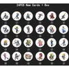 Image de Lot de 24pcs Jeux de Cartes circulaire amiibo Zelda Breath of the Wild Zelda AMIIBO nfc Tag Carte compatible Nintendo switch Wii U avec avec boîte