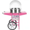 Image de Machine à barbe à papa professionnelle diamètre 52 cm avec chariot et coupole de protection