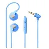 Image de Ecouteurs plat pour samsung galaxy a51 smartphone avec micro reglage kit main libre casque universel prise jack (bleu)