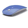 Image de Souris Ultra Plate pour PC Sans Fil USB Capteur Optique 3 Boutons Universelle (BLEU)