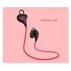 Image de Ecouteurs bluetooth sport pour "samsung galaxy a20" smartphone sans fil bouton son kit main libre intra-auriculaire universel (rouge)