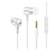 Image de Ecouteurs metal pour "huawei p40 pro+" avec micro et telecommande reglage son kit main libre intra-auriculaire universel (blanc)