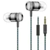 Image de Ecouteurs metal pour "samsung galaxy a20" avec micro kit main libre intra-auriculaire casque universel jack (gris)