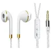 Image de Ecouteurs anneau pour smartphone samsung, huawei, sony, etc avec micro kit main libre casque universel jack (or)