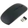Image de Souris pour PC PACKARD BELL USB Sans Fil Ultra Plate Universelle Capteur Optique 3 Boutons Ordinateur (NOIR)