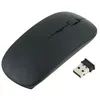 Image de Souris Ultra Plate pour PC Sans Fil USB Capteur Optique 3 Boutons Universelle (NOIR)