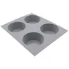 Image de Moule pour 4 mini muffins en silicone elastomoules - De Buyer - Gris - Silicone