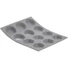 Image de Moule pour 12 mini tartelette en silicone elastomoules - De Buyer - Gris - Silicone