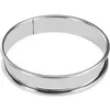 Image de Cercle à tarte bord roulé 8 cm en inox - De Buyer - Argent / Métallique - Acier Inoxydable (inox)