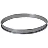 Image de Cercle à tarte perforé bord roulé 28 cm en inox - De Buyer - Argent - Inox