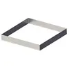 Image de De buyer industries 3099.21 cercle à tarte perforé à bord droit en inox carre