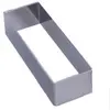 Image de DeBuyer - Cercle Forme inox - Rectangle angles vifs : Longueur 12 cm
