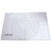 Image de De buyer 4937.60 tapis silicone avec graduations et repères cercles pour étaler la pâte à tarte - 60 x 40 cm