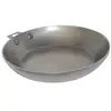 Image de De buyer 5630.24 'mineral b element' poêle ronde revêtue de cire d'abeille - tôle d'acier blanche - avec embase pour queue amovible - diamètre 24 cm