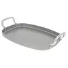 Image de Plancha lisse à anses alu droites minéral b 38x26cm