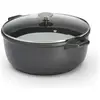 Image de de Buyer Choc Extreme Cocotte anti-adhésive avec couvercle en verre, induction, Poêle + casserole, Noir