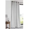 Image de Rideau occultant à oeillets uni polyester NOTTE - Blanc crème - 135x250cm