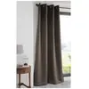 Image de Rideau occultant à oeillets uni polyester NOTTE - Taupe - 135x250cm