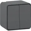 Image de Schneider Electric - Double interrupteur va et vient IP55 - anthracite - Mureva - Schneider
