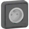 Image de Schneider Electric - Prise encastrée 16A étanche IP55 Mureva - anthracite - Schneider