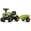 Image de Porteur Tracteur Baby Claas avec remorque - Vert