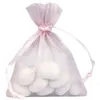 Image de 10 sacs organza 7.5x10cm rose pâle - chalayer 2462 0-5