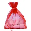 Image de 10 sacs en organza 7.5*10cm - orange - 000246200000012