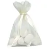 Image de 10 sacs organza 7.5x10cm ivoire - chalayer 2462 0-25