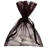 Image de 10 sacs organza 7.5x10cm noir - chalayer 2462 0-18